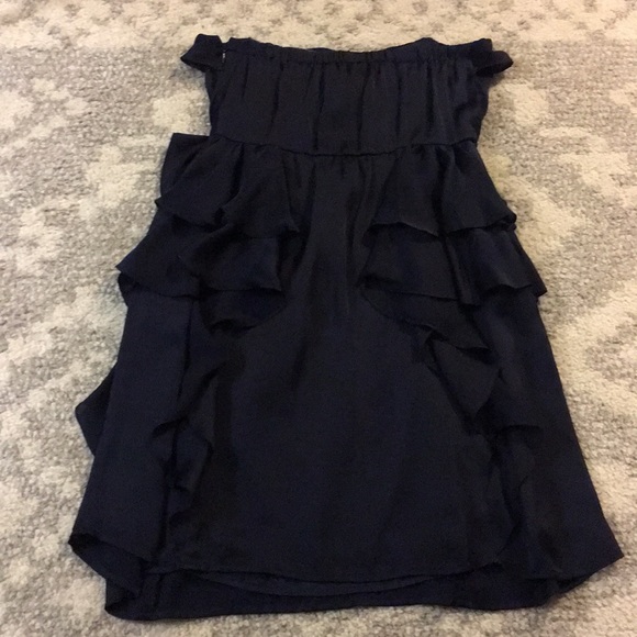 Navy Ruffle Dress Size: 4 - Picture 4 of 4